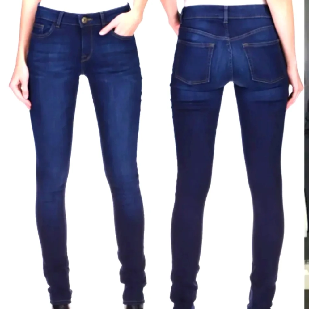 DL1961 Florence Intrasculpt Mid-rise Skinny Cropped Y2K Denim Jeans Womens Sz 27